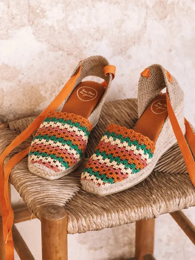 Toni Pons Georgina espadrille compensée crochet 7,5 cm