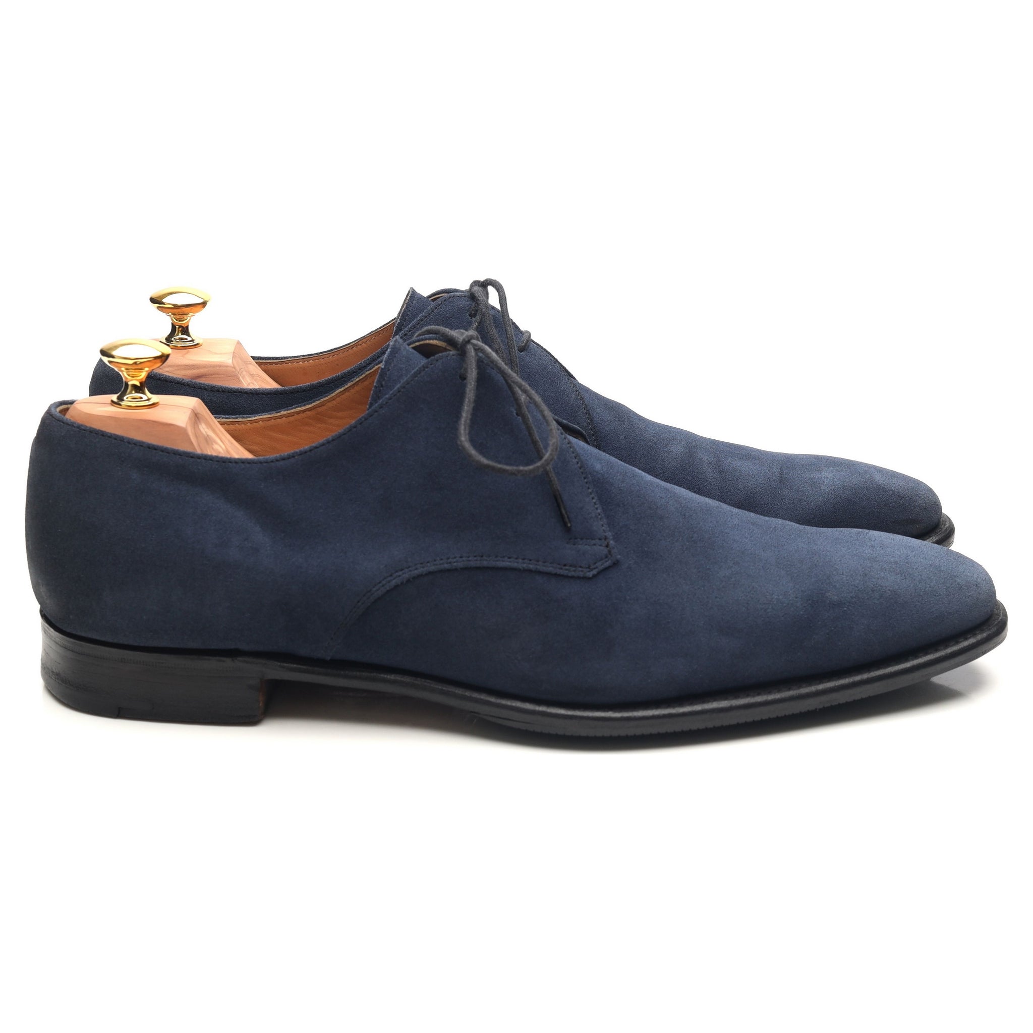 Cheaney Matt derby daim bleu marine UK 12