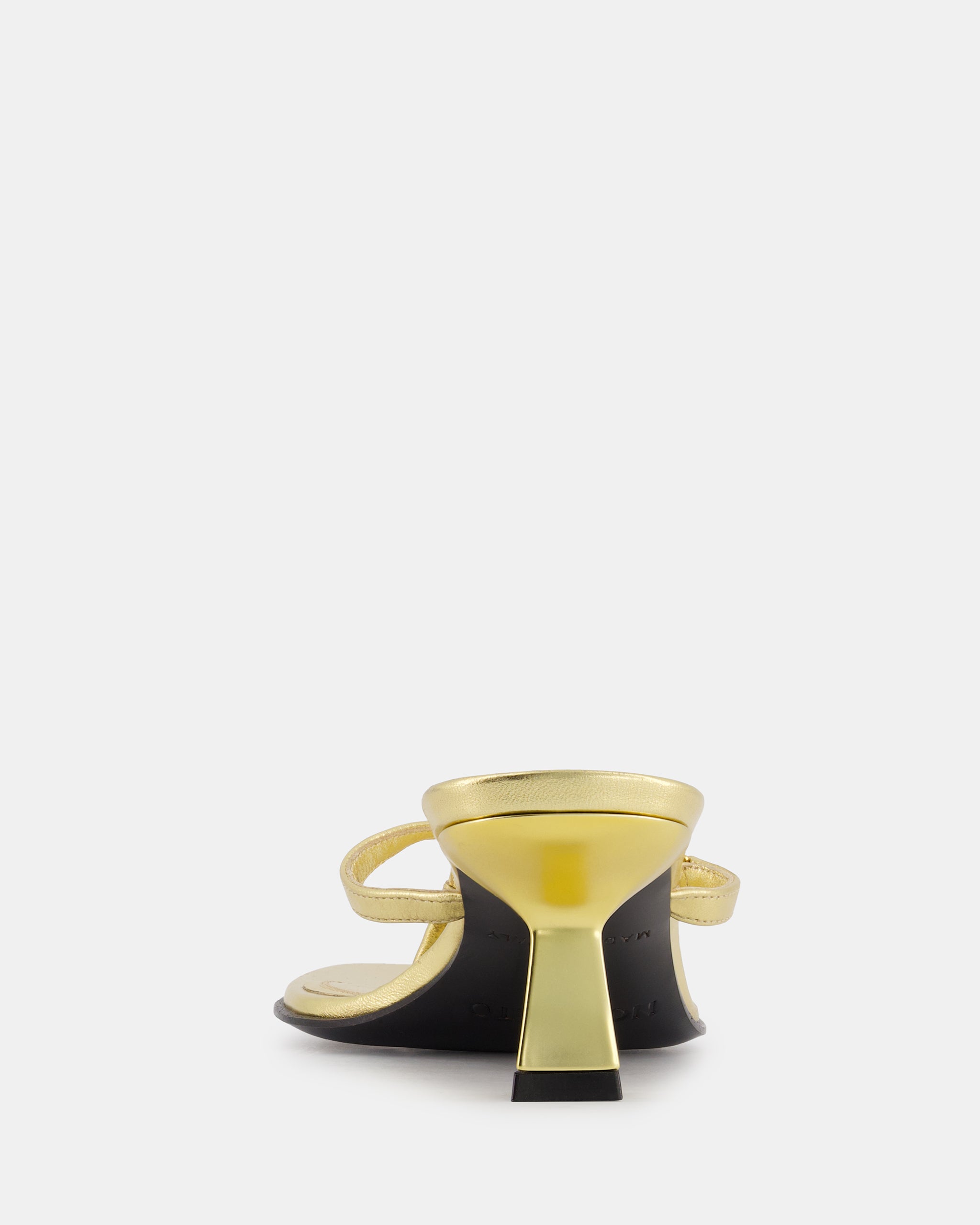 Nodaleto Dona Ruby mules doré talon 5 cm