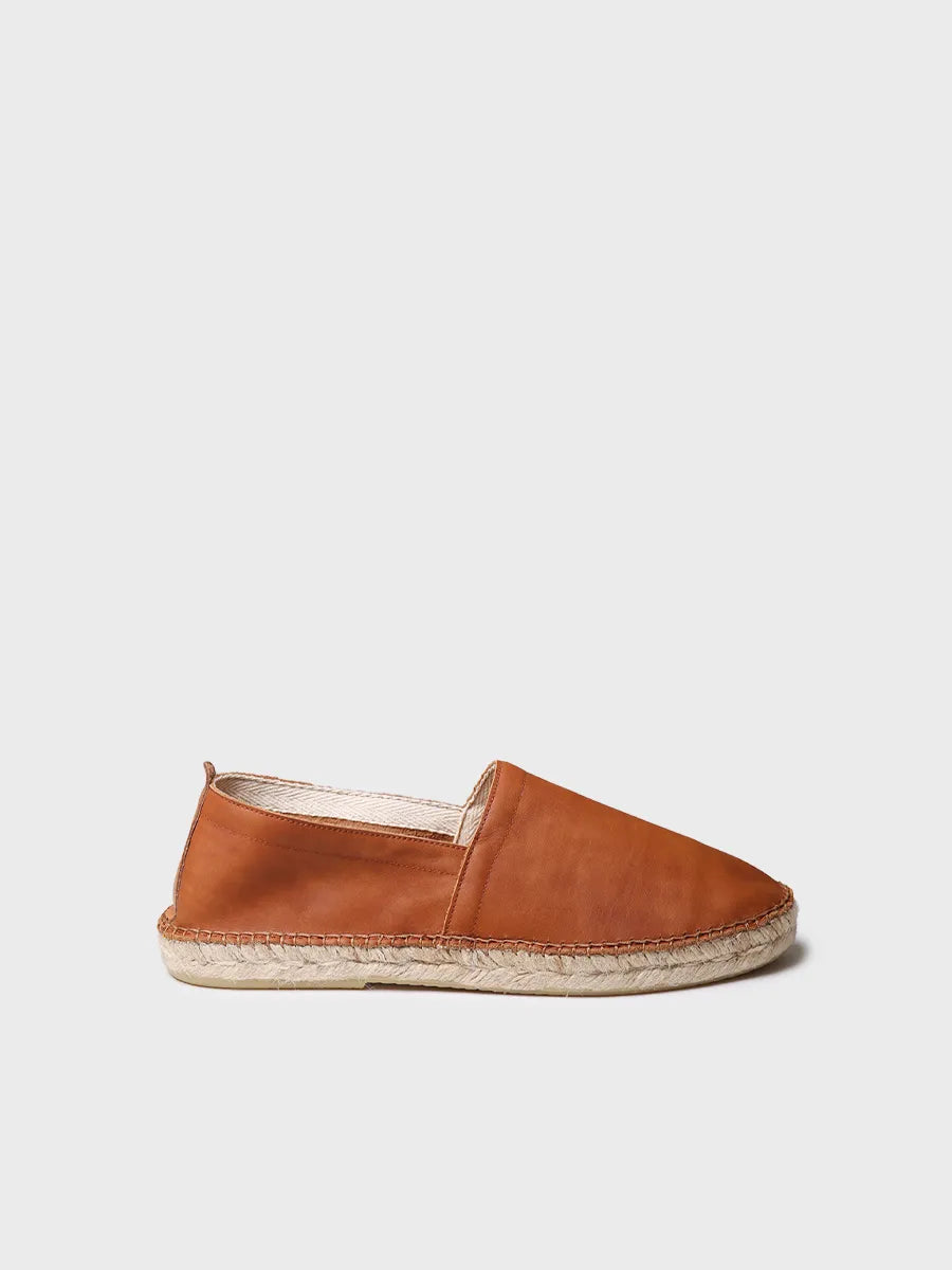 Toni Pons Mino espadrille homme cuir camel