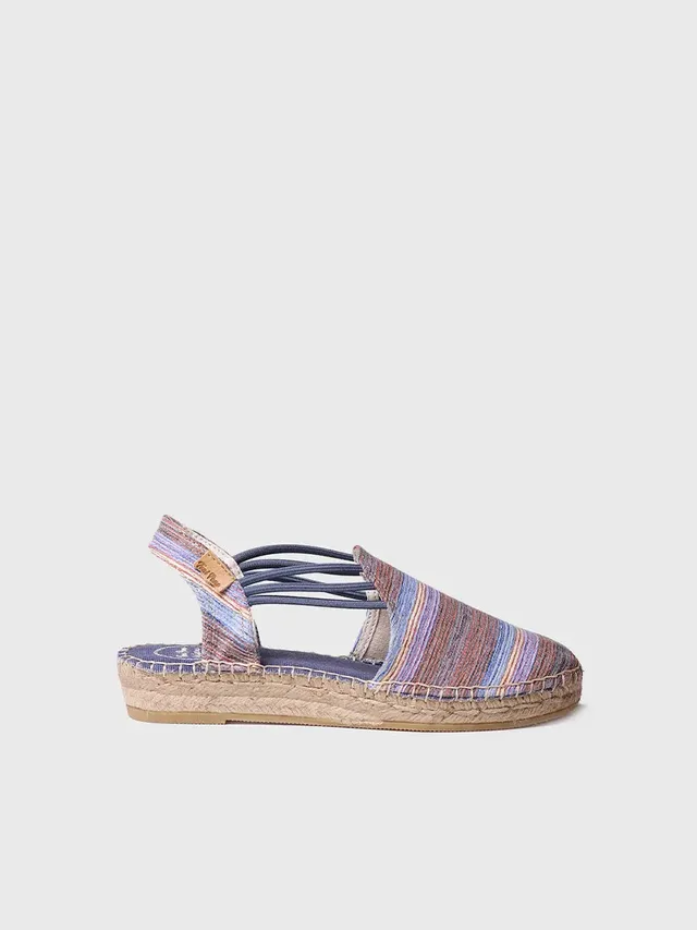 Toni Pons Noa-HV espadrilles bleues élastiques vegan
