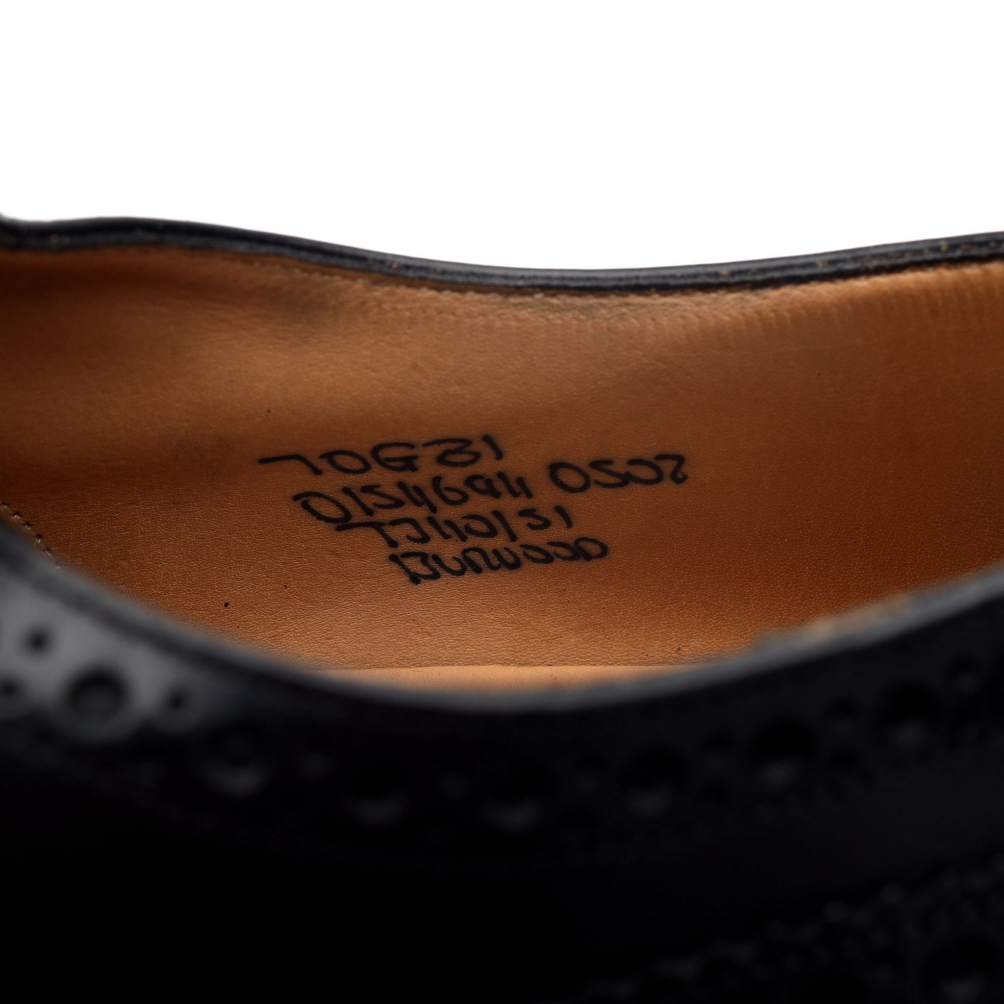 Church Burwood derbies brogues cuir noir UK 7