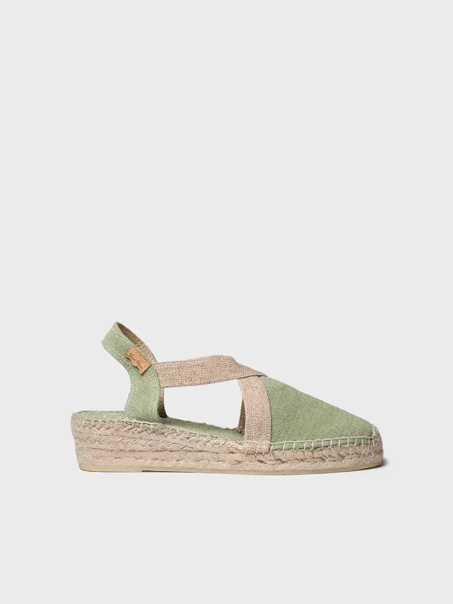 Toni Pons Verdi-V espadrilles plates toile vegan 4 cm