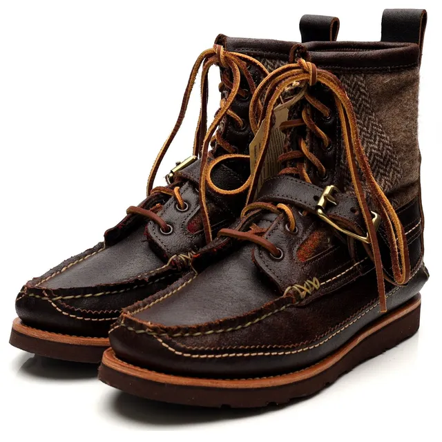 Yuketen Maine Guide bottes cuir marron pointure UK 7