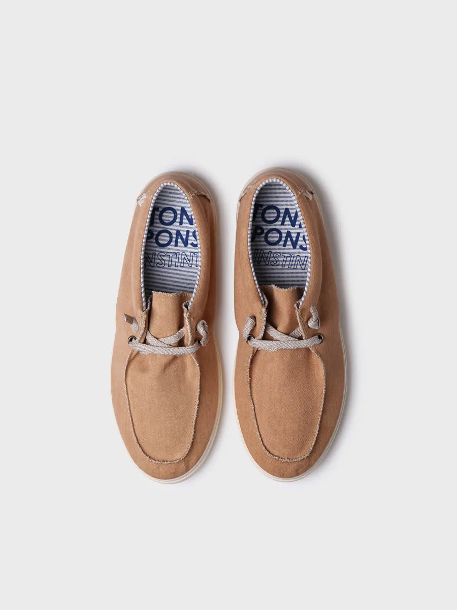 Toni Pons Ian espadrilles homme toile camel vegan