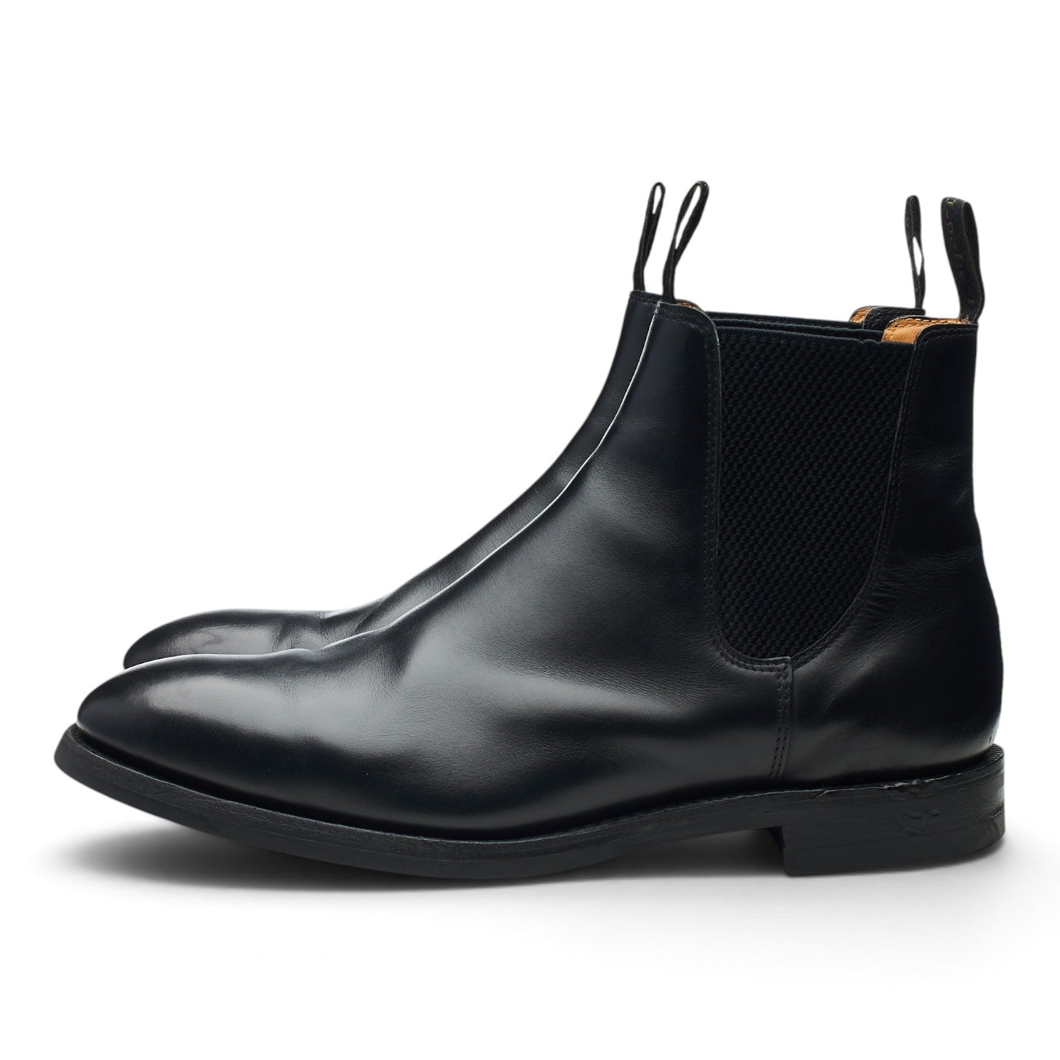 Loake Chatsworth 1880 boots chelsea cuir noir UK 9