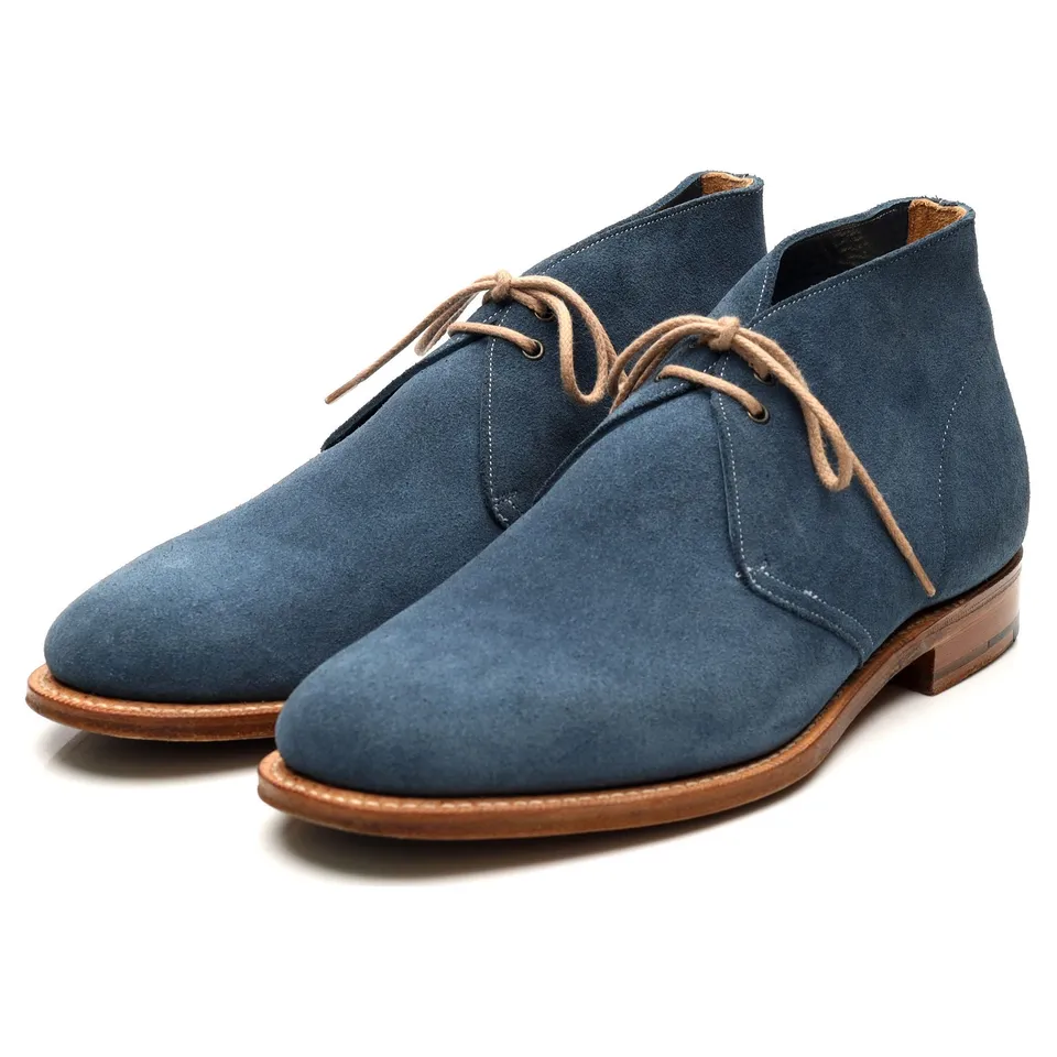 Church's Sahara bottines chukka daim bleu UK 8.5