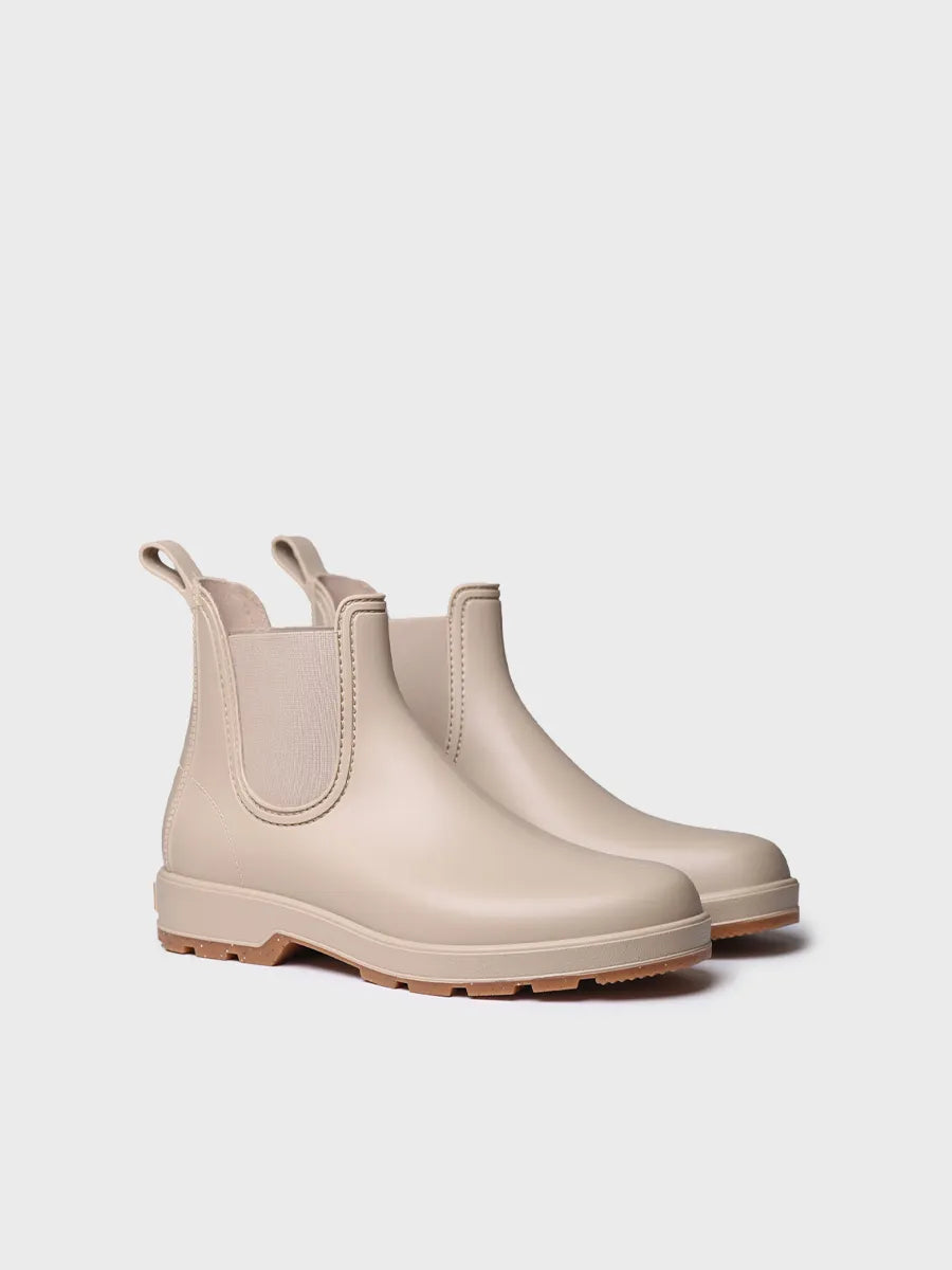 Toni Pons Bernie bottes pluie homme beige Chelsea