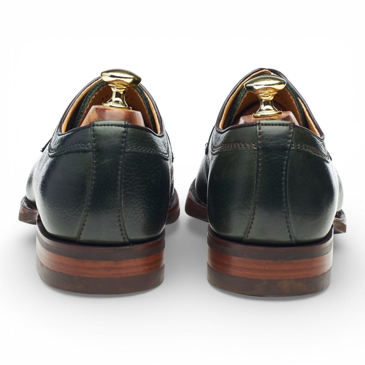 Barker Skye derby cuir grain vert olive UK 7.5