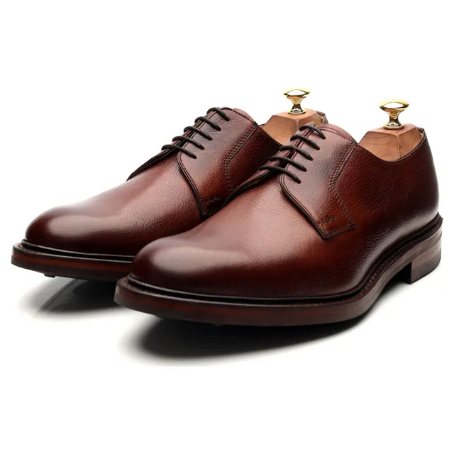 Barker Elton derby cuir grainé marron UK 9 large