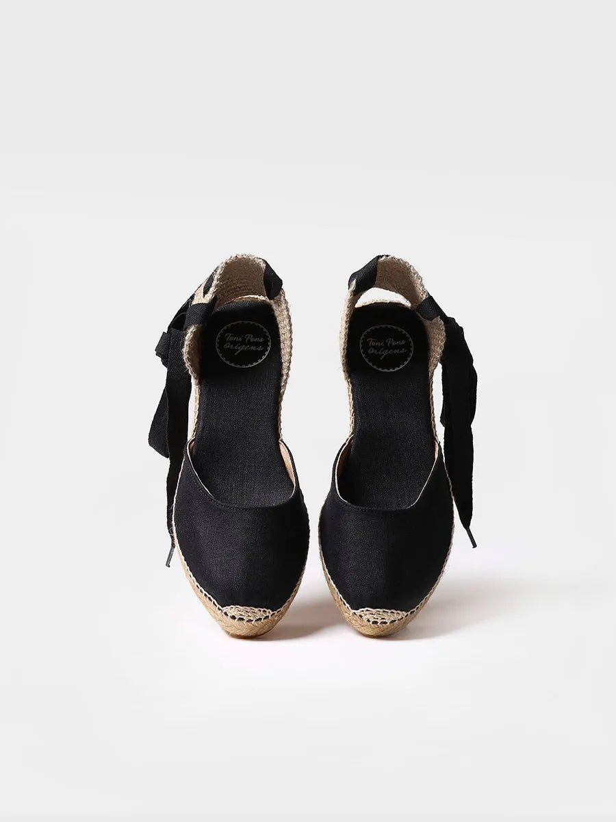 Toni Pons Calonge espadrilles compensées noires