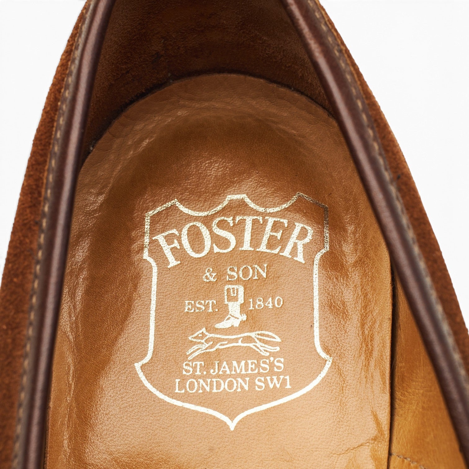 Foster & Son Aston mocassin suède marron 8,5