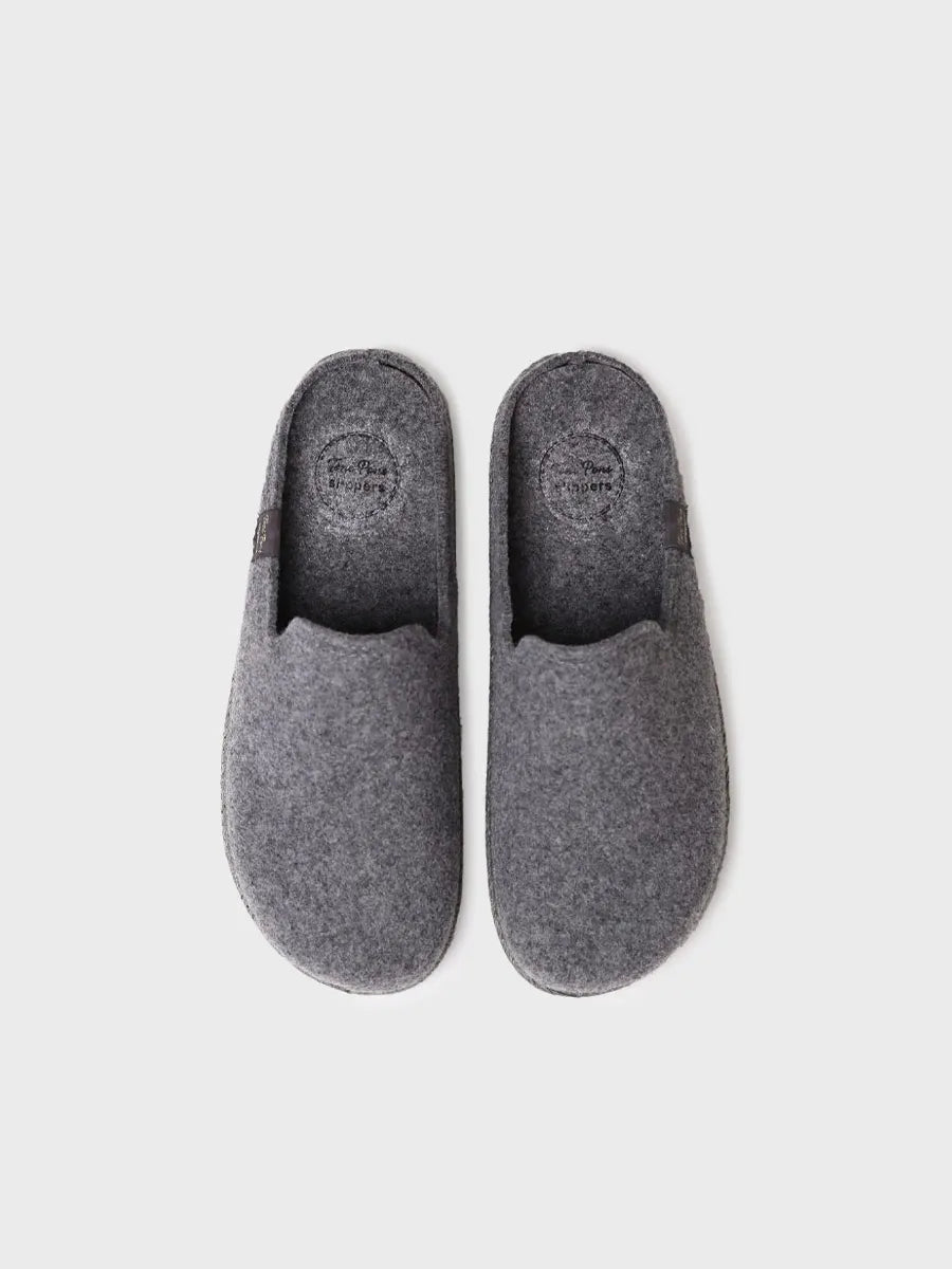 Toni Pons Tomas-RW chausson homme gris laine recyclée