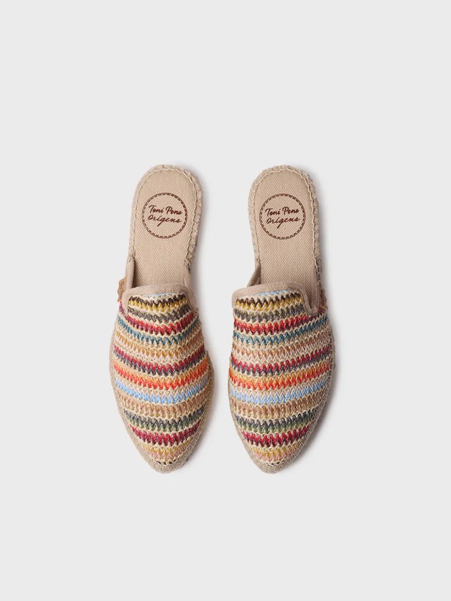 Toni Pons June-MA mules espadrilles raphia multicolore