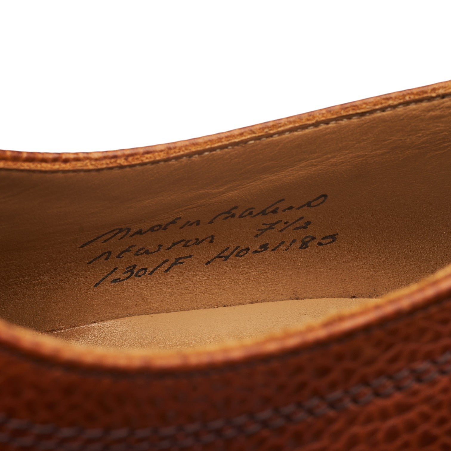 Drake's Newton derby marron grainé cuir pointure UK 7,5