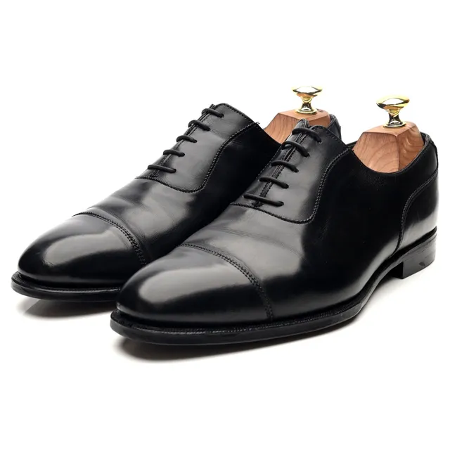 Crockett & Jones Egerton oxford cuir noir UK 7.5