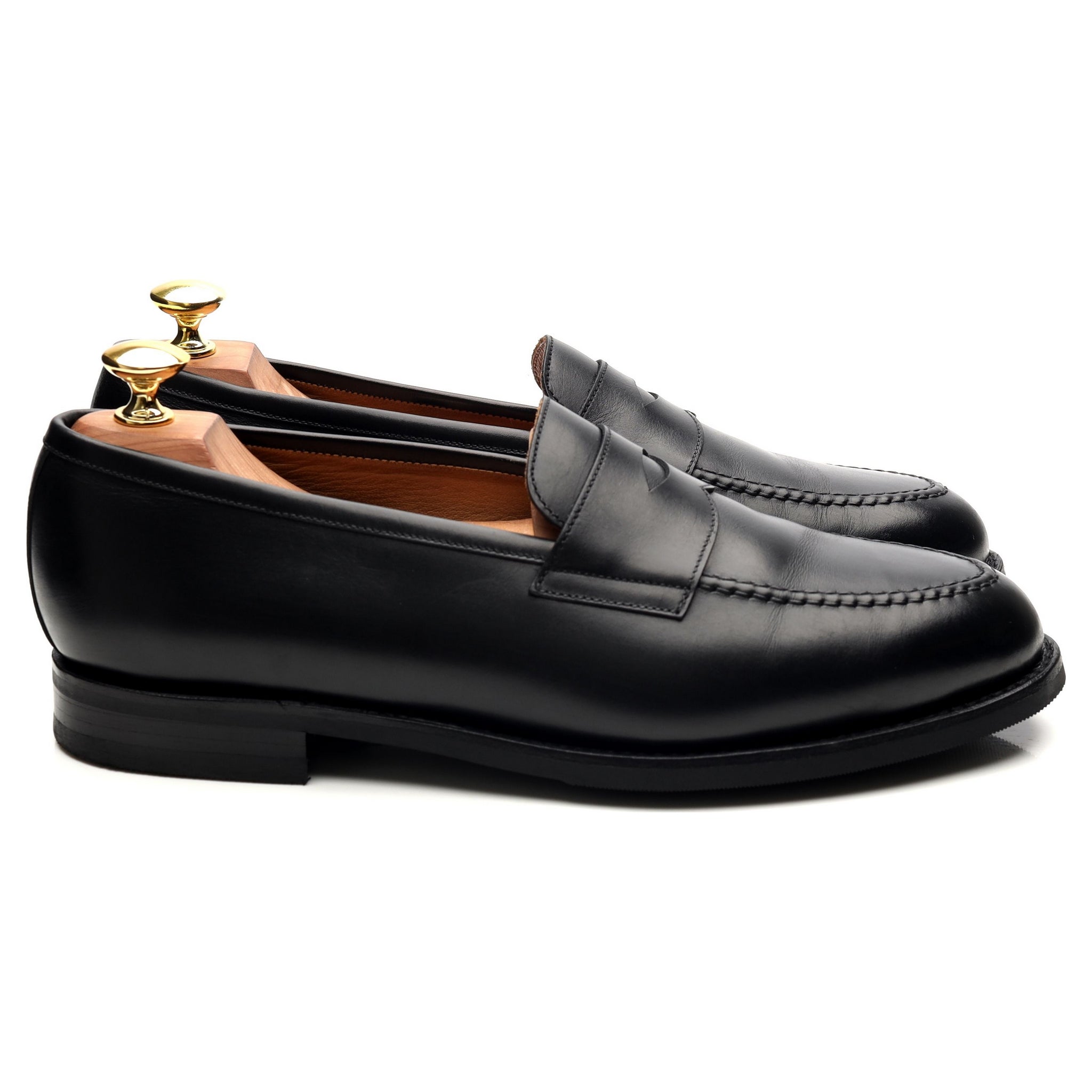 Morjas mocassins penny cuir noir UK 7.5