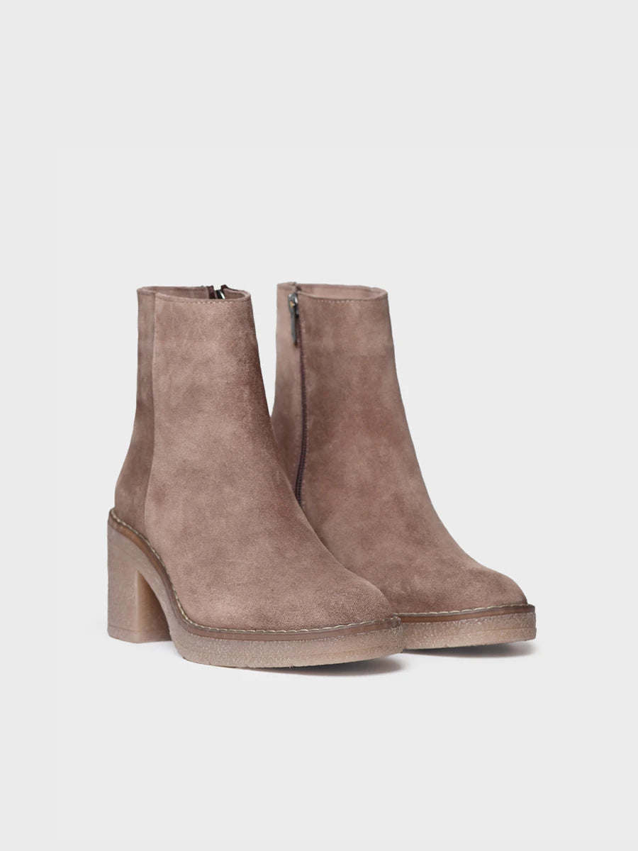 Toni Pons Prades-P bottines cuir femme zip talon 7 cm