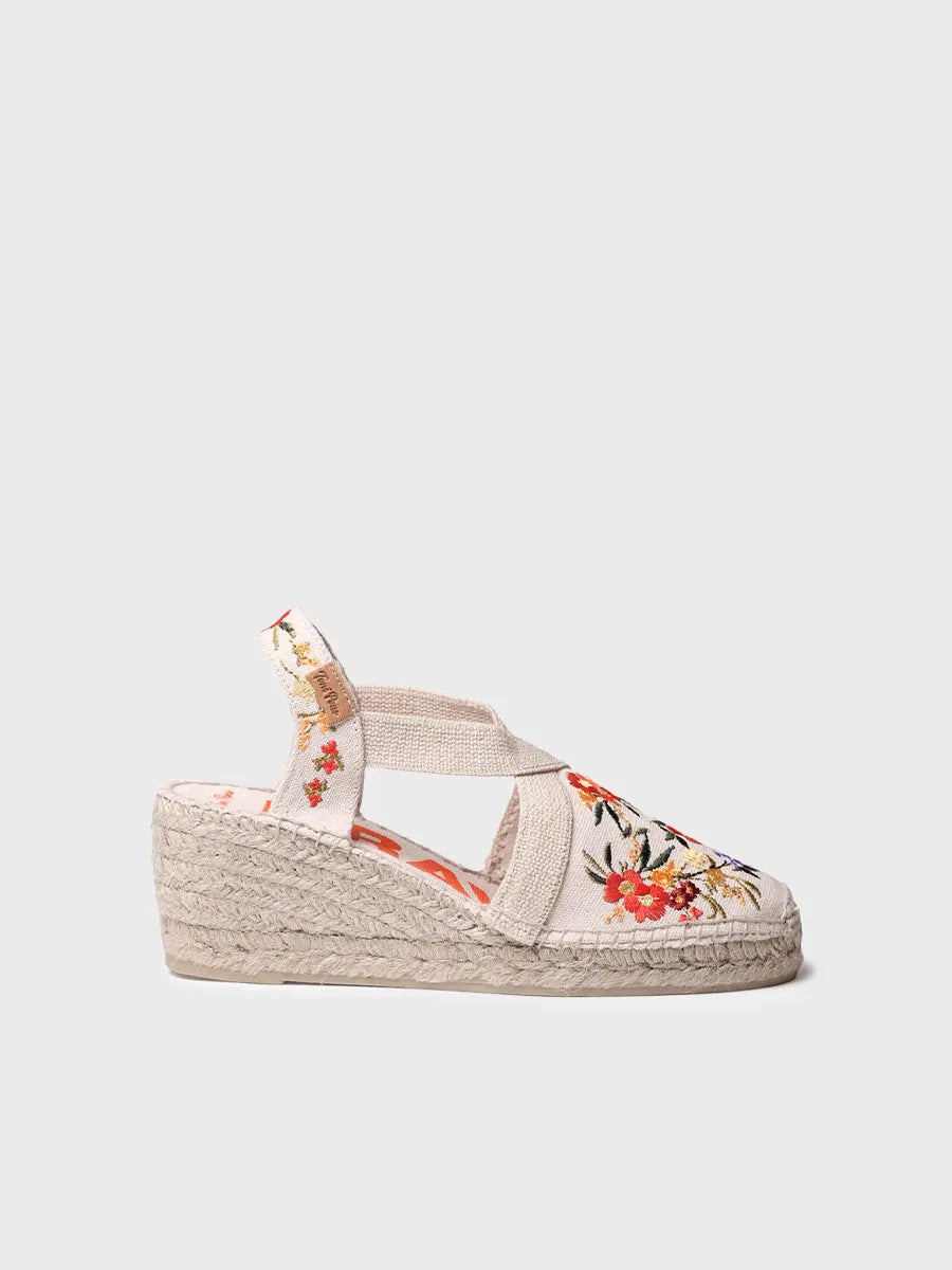 Toni Pons Montjoi espadrilles coton brodé vegan