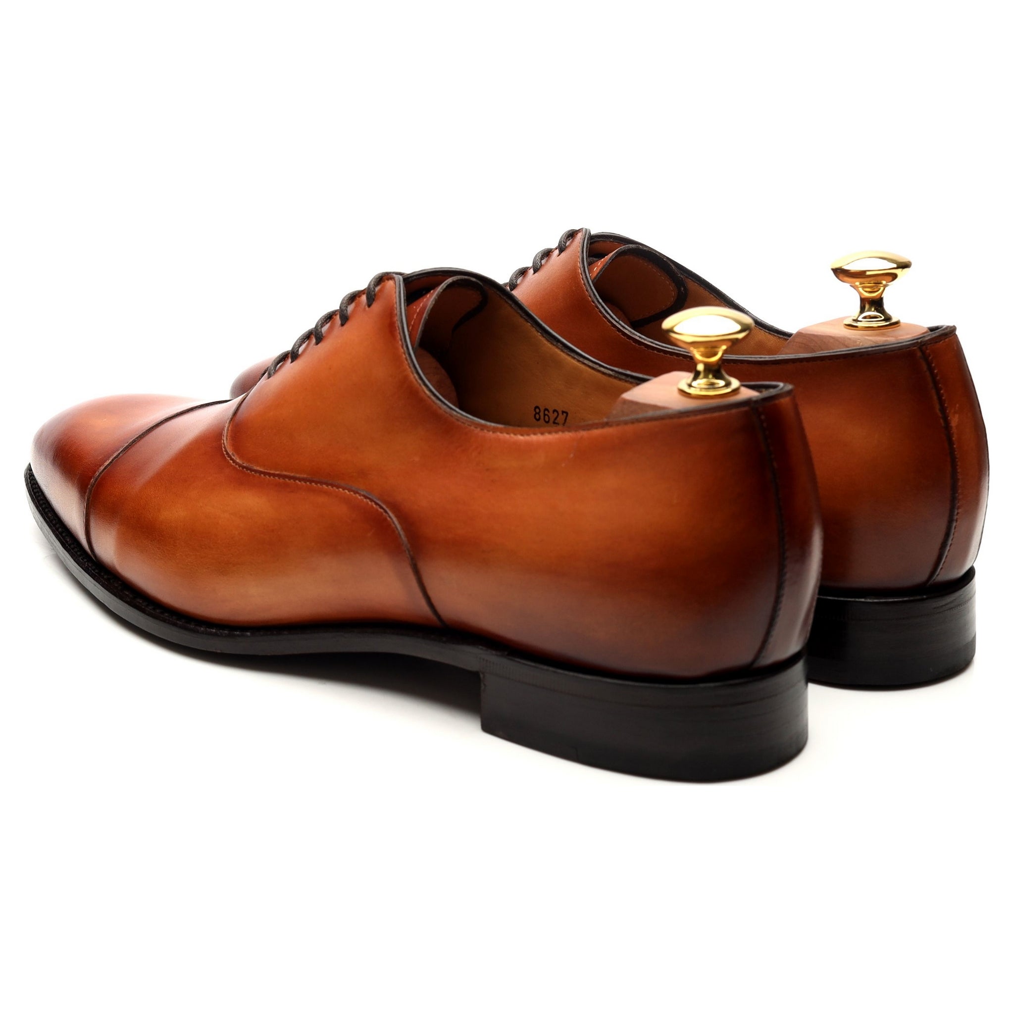 Carlos Santos Harold richelieu cuir tabac UK 9