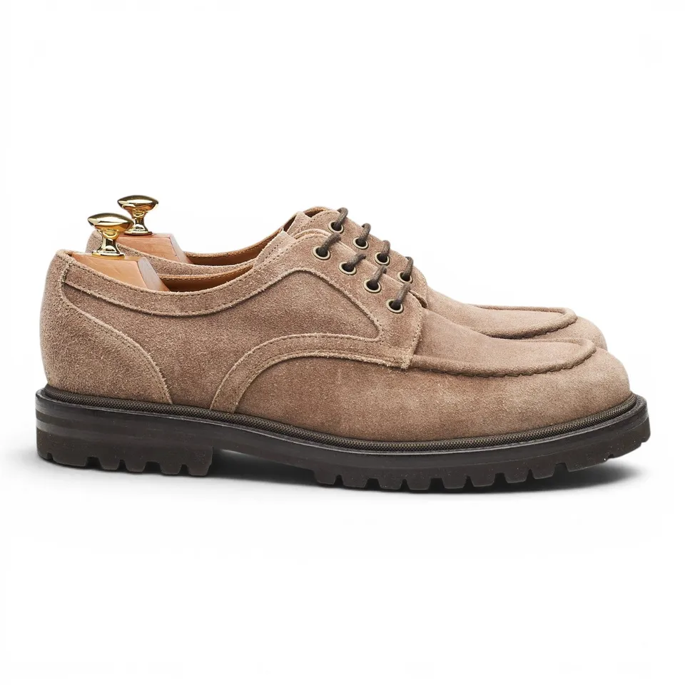 Brunello Cucinelli derby daim beige pointure UK 9
