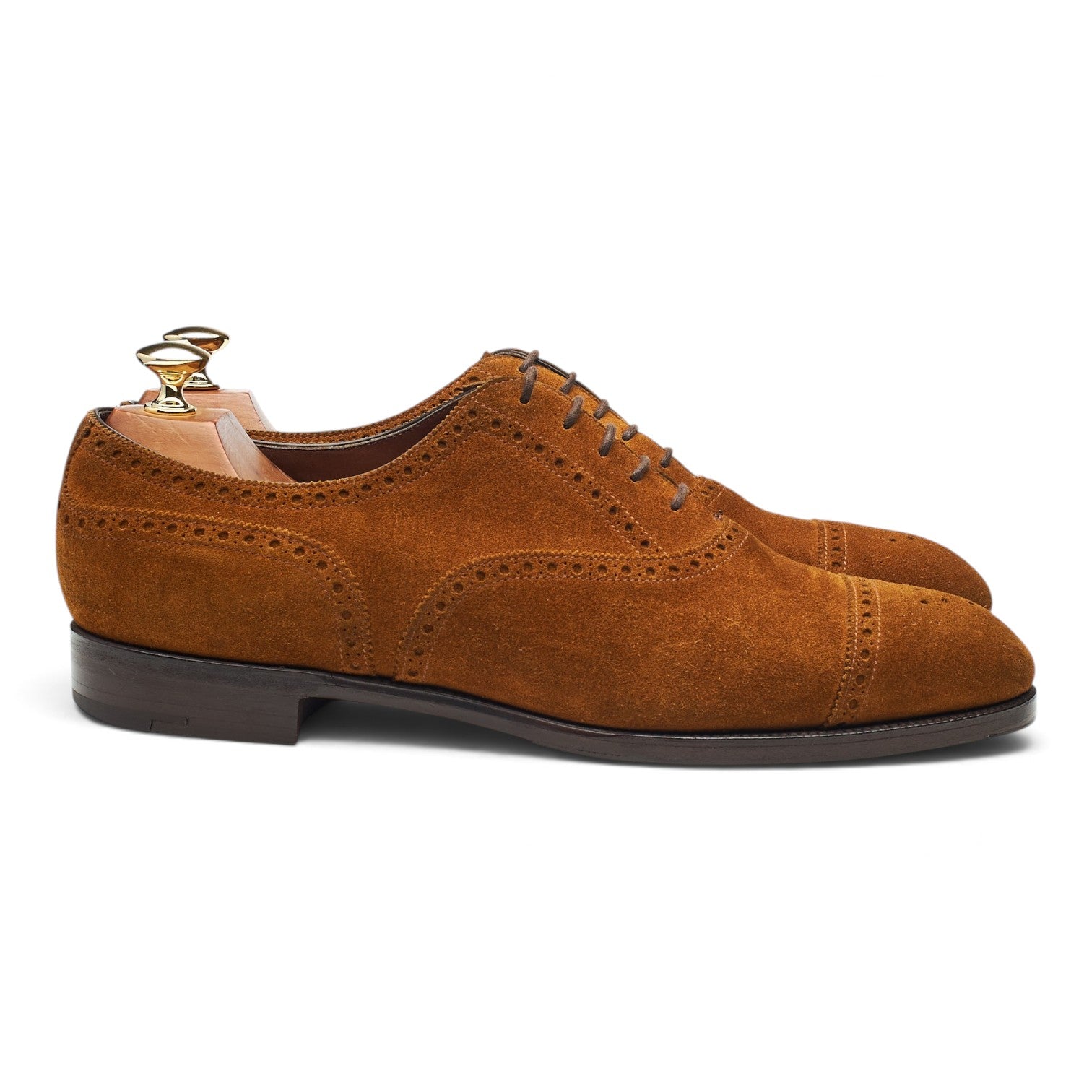 Edward Green Cadogan derbies daim marron UK 9.5