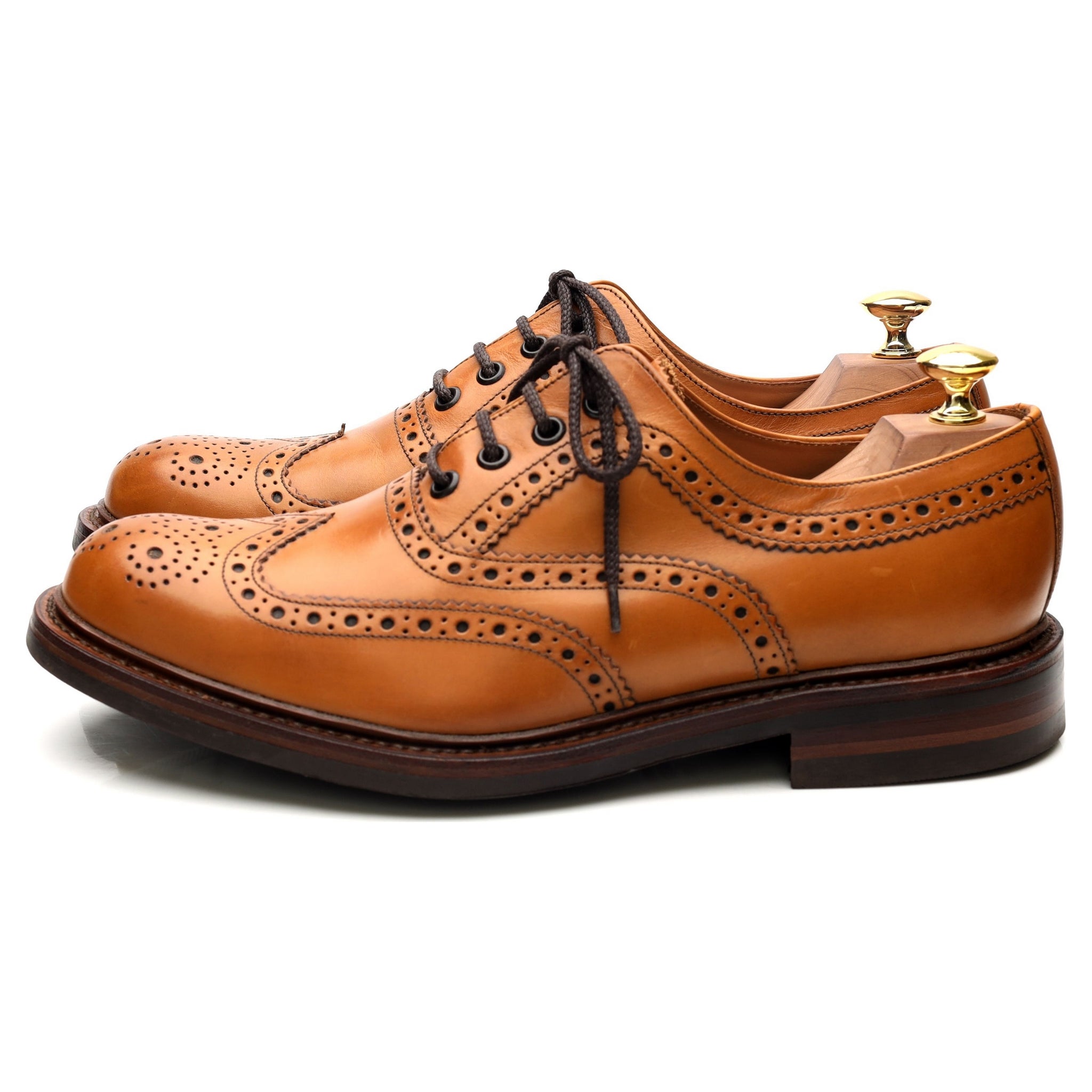 Loake 1880 Edward richelieu cuir marron UK 8.5