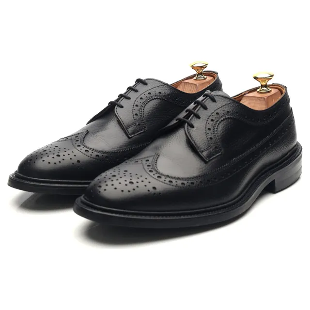Tricker's Richard derby cuir noir grainé 8,5