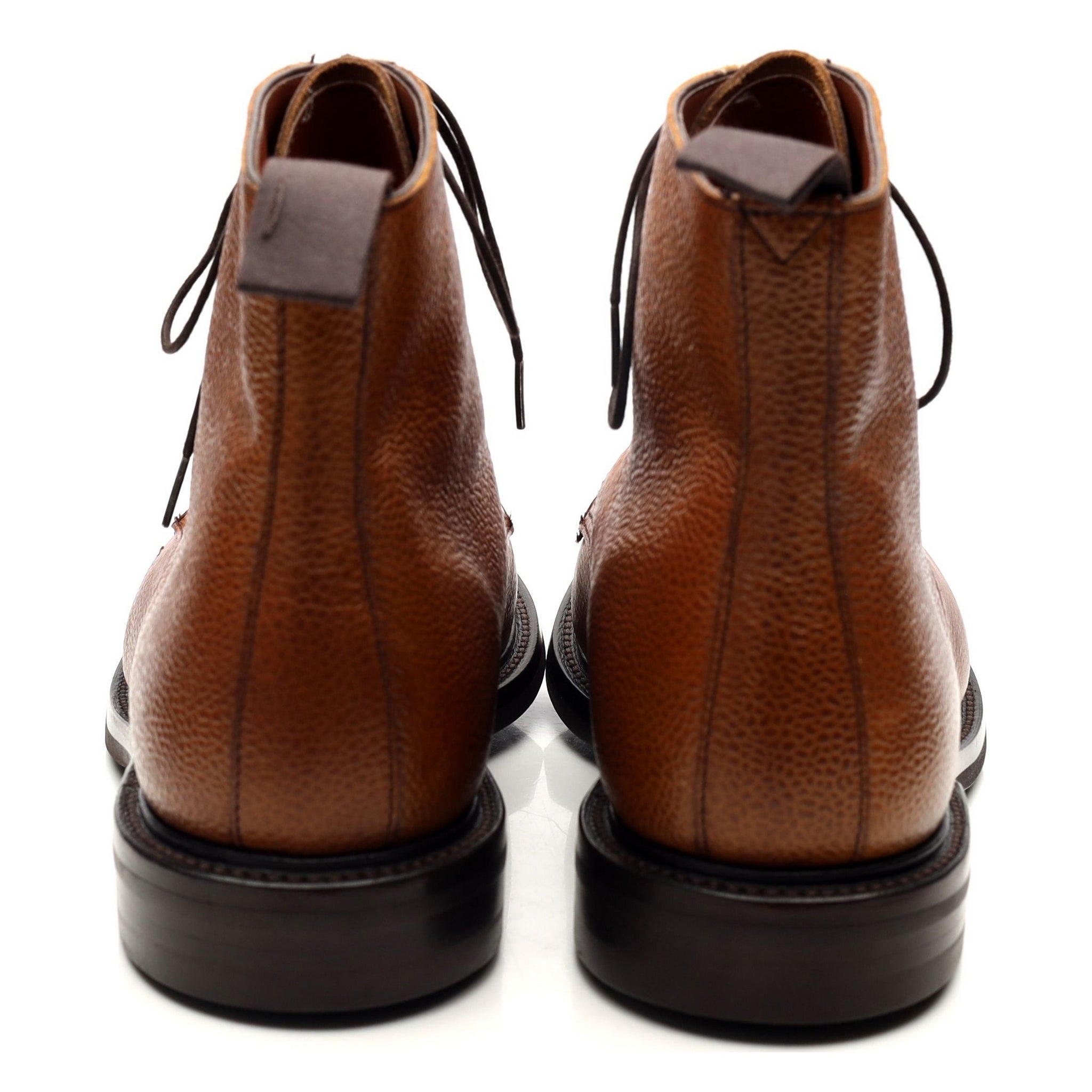 George Cleverley Taron bottines cuir marron grainé UK 10