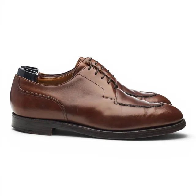 George Cleverley Split Toe Derby cuir marron 7.5 UK