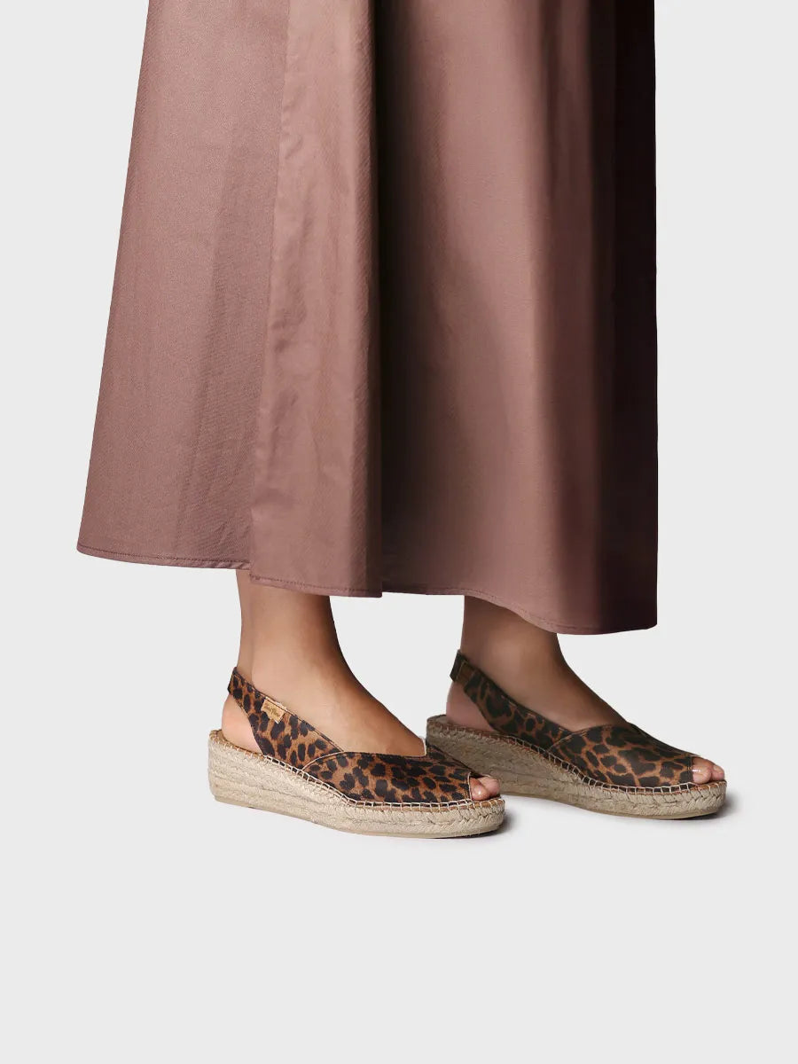 Toni Pons Bernia-P espadrilles compensées cuir rojo