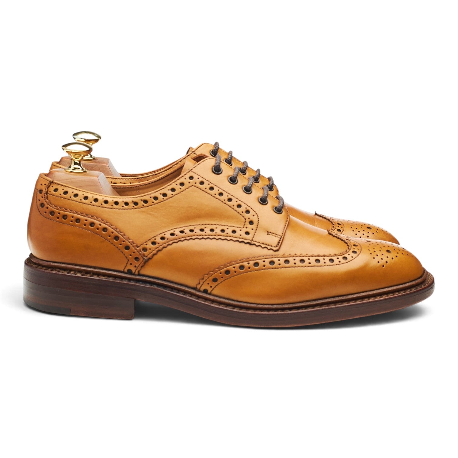 Loake 1880 Chester 2 derby brogues cuir camel pointure UK 8