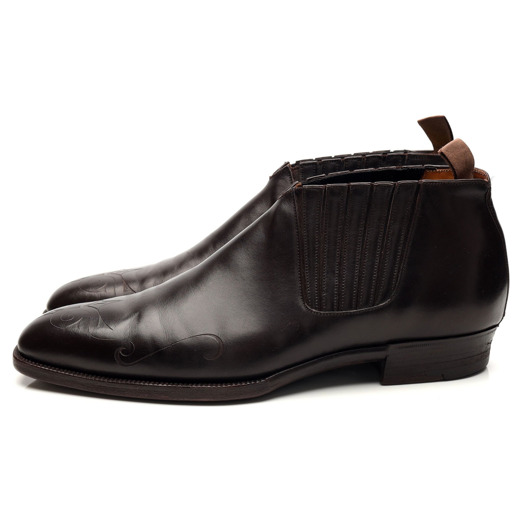 Gaziano Girling Bespoke bottines cuir marron UK 6 chelsea