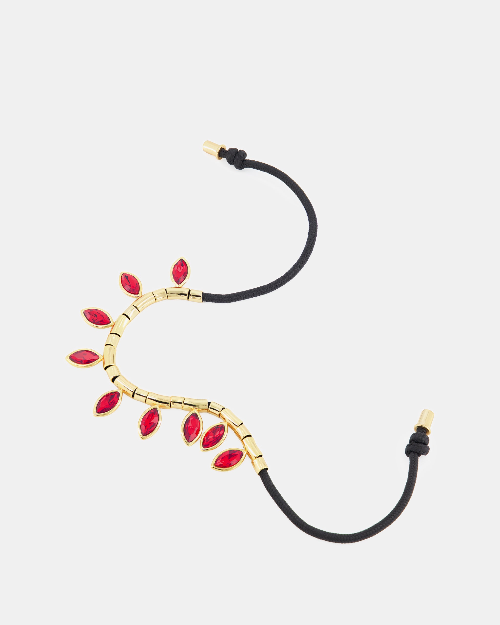 Nodaleto x Julietta Petal bracelet cheville rouge