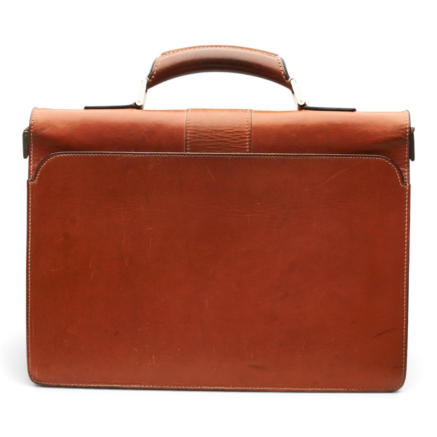 Dunhill Alfred serviette cuir marron 40 cm