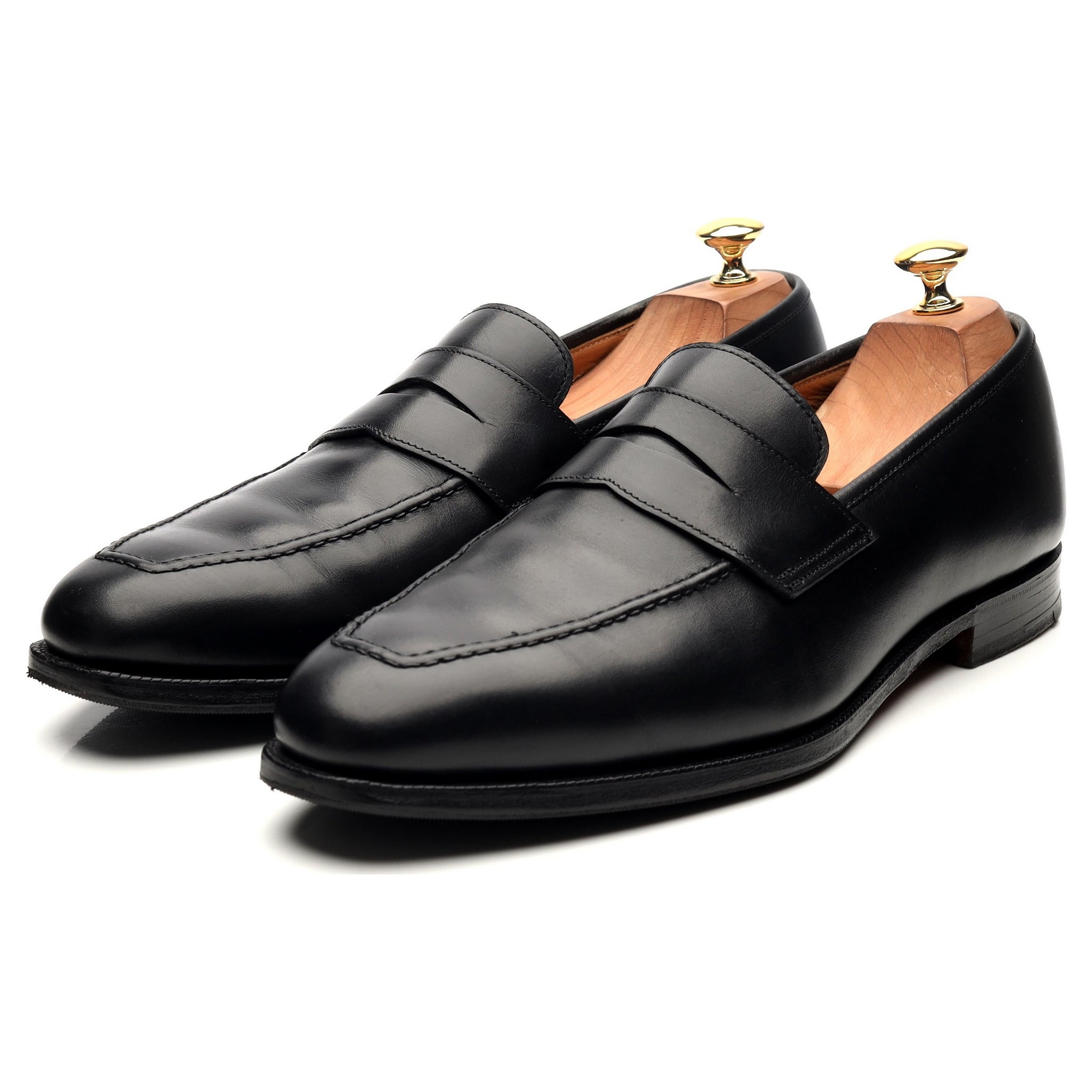 Shipton & Heneage Somerset mocassins cuir noir UK 10,5