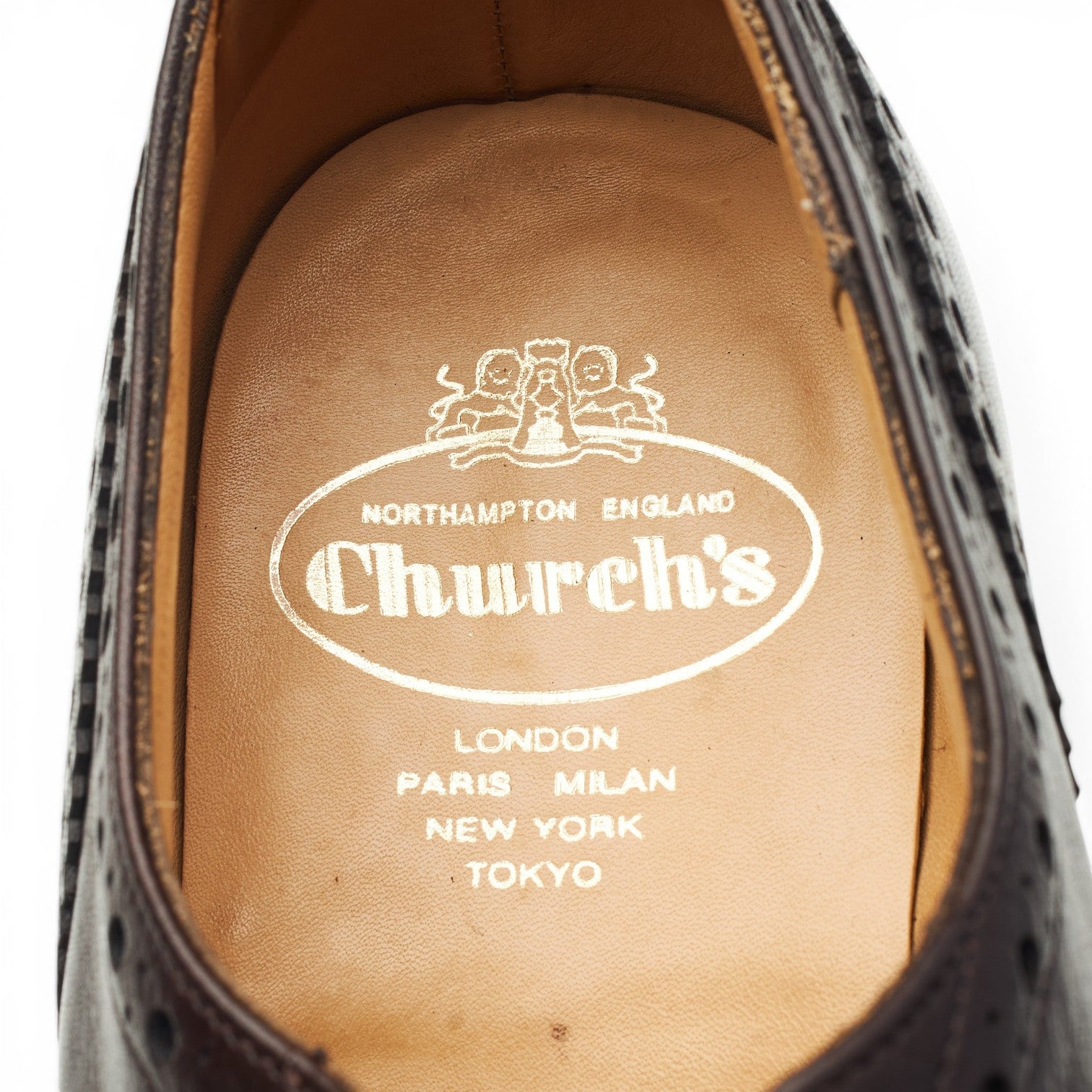 Church’s Brisbane derbies brogues cuir marron UK 8.5