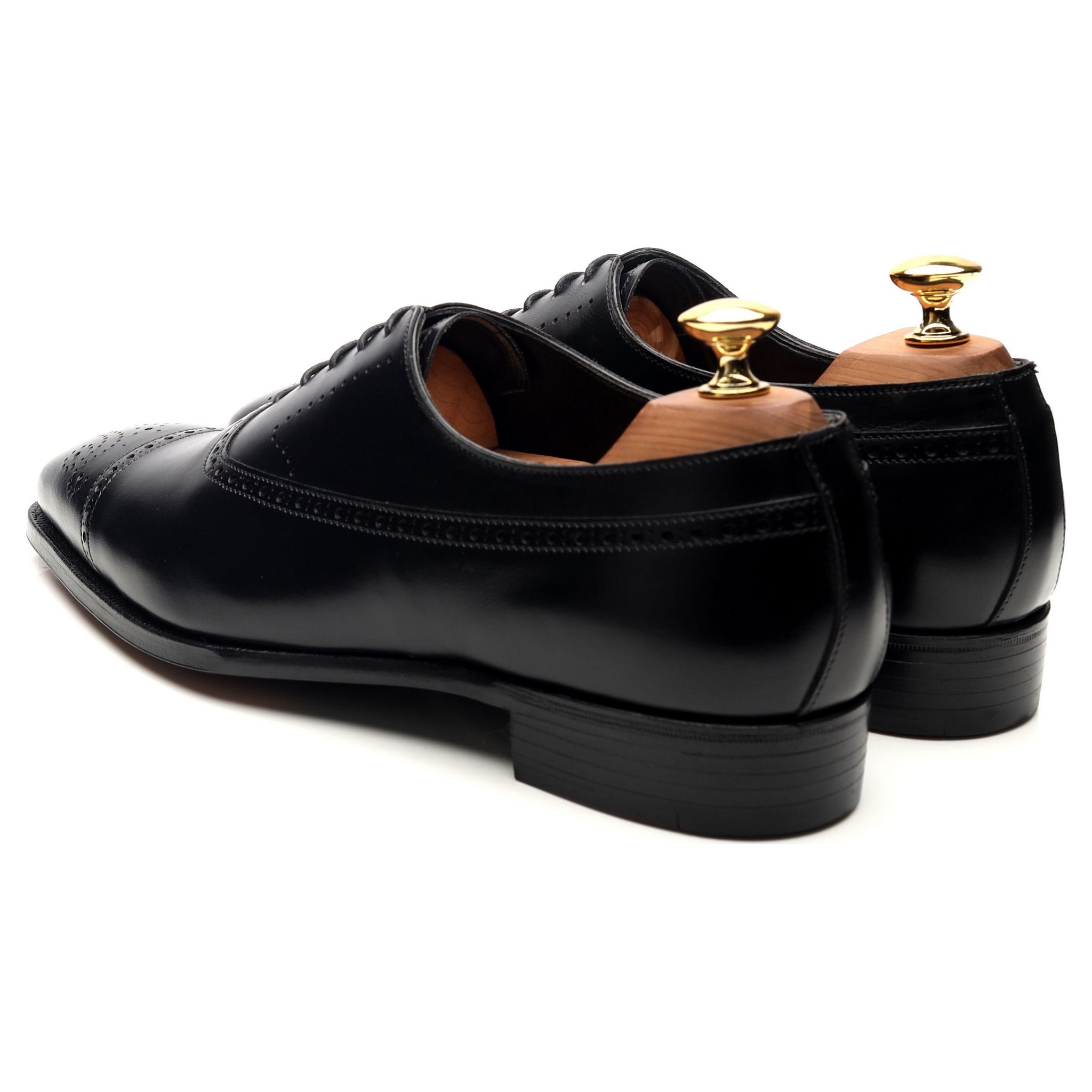 George Cleverley Edward oxford brogues cuir noir UK 6