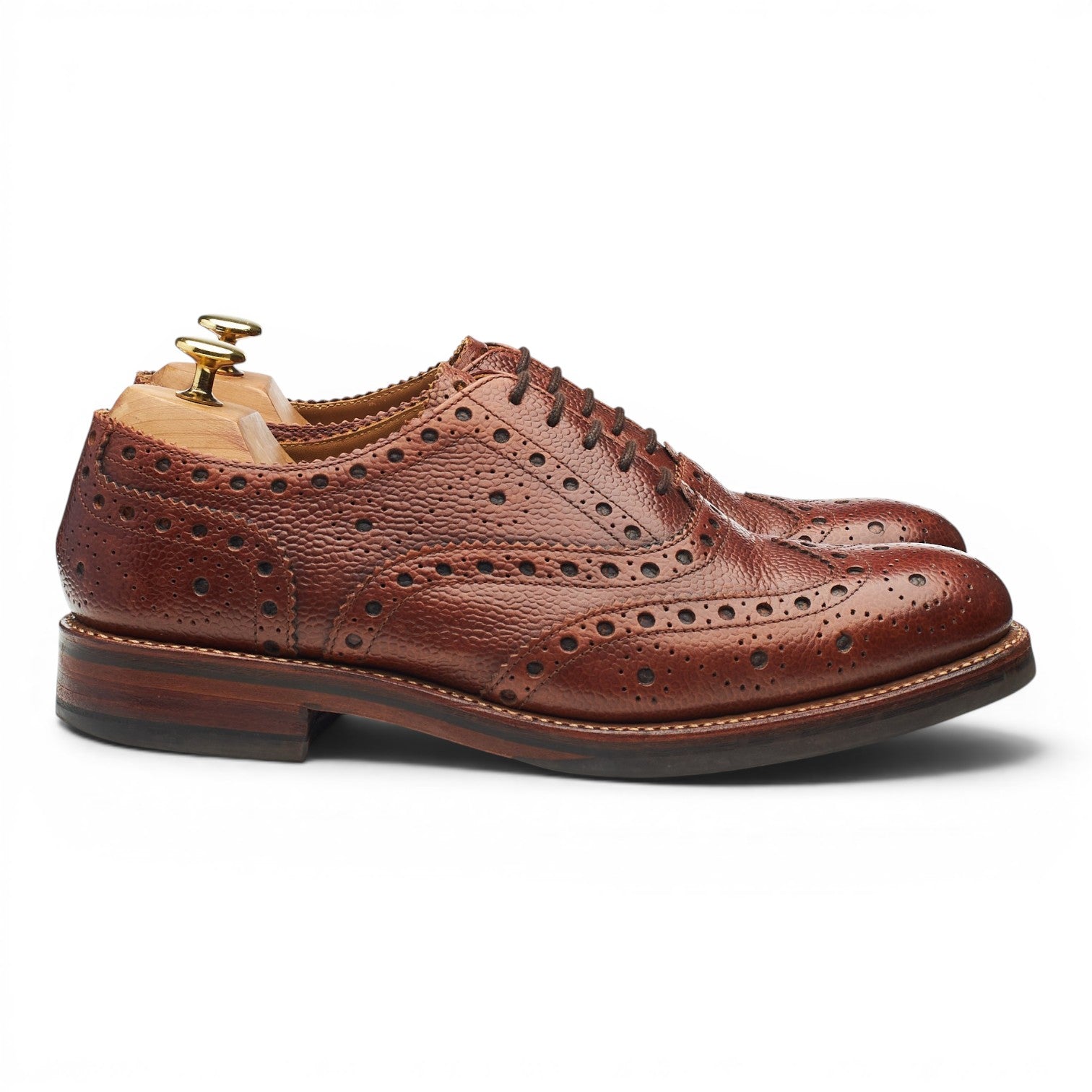 Grenson brogues oxford cuir marron pointure UK 8.5