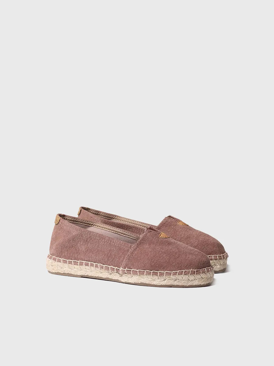 TONI PONS BLANES-ER espadrille toile marron vegan