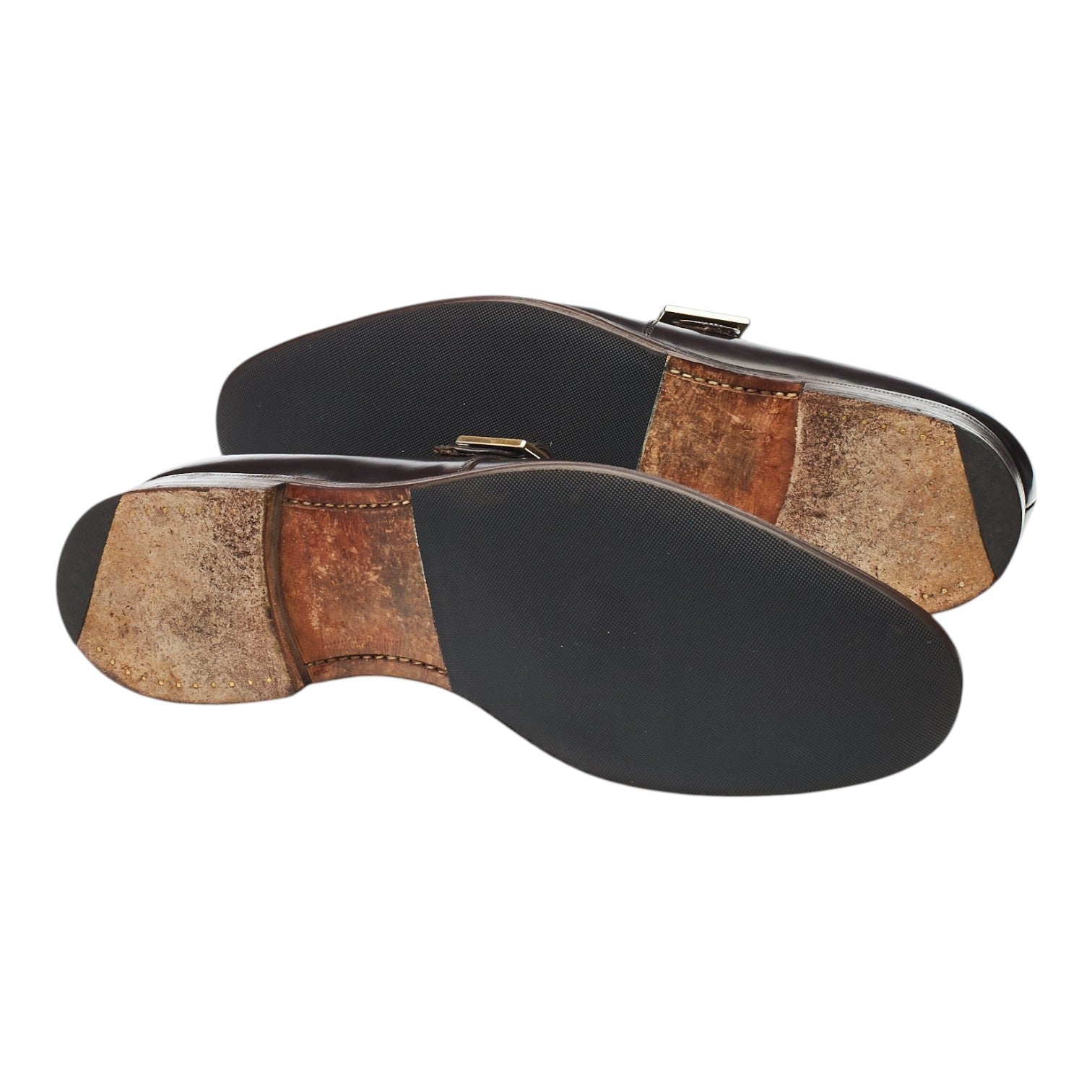 Church's Tokyo Chaussures Monk Cuir Marron Foncé UK 8.5