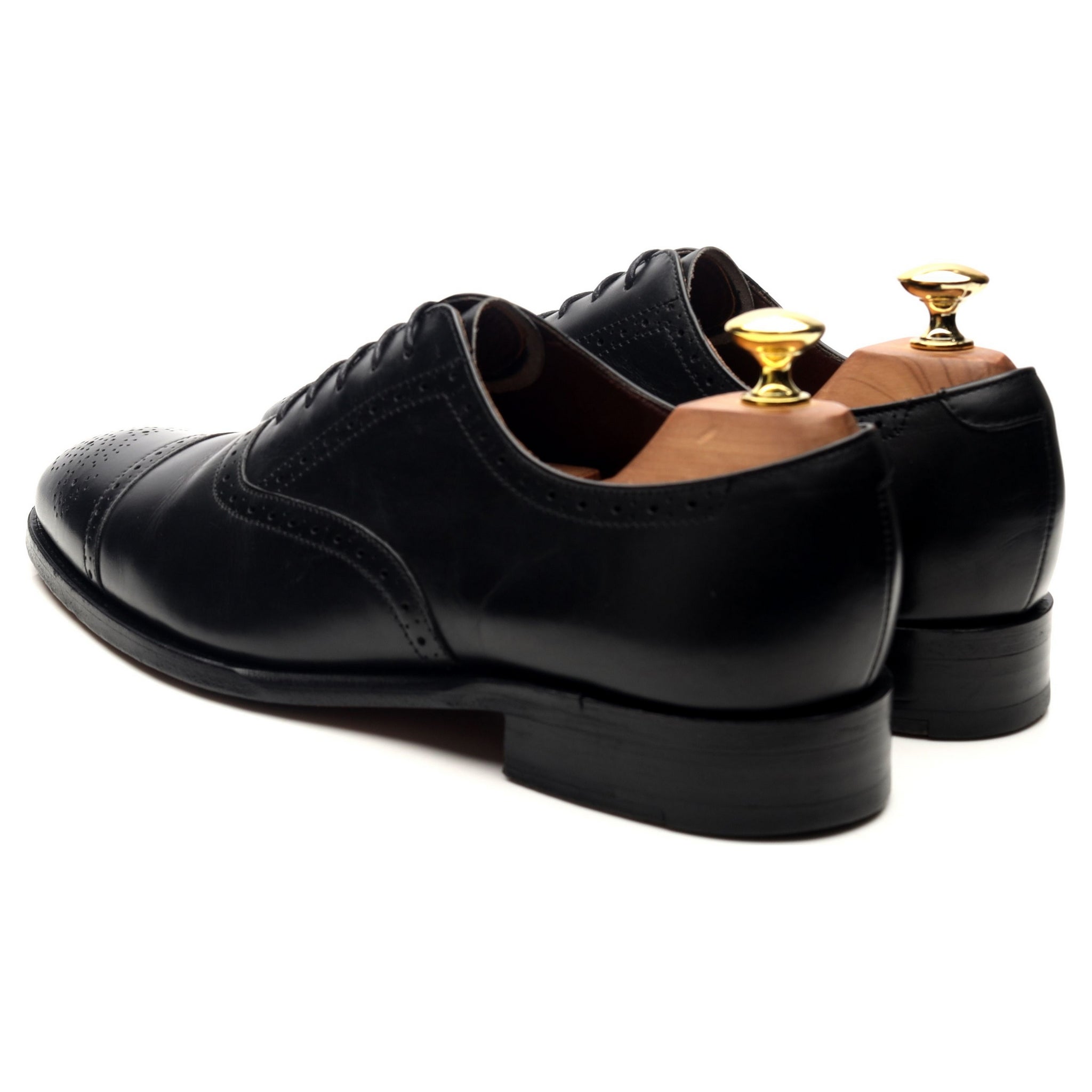 Barker richelieu brogue cuir noir UK 8