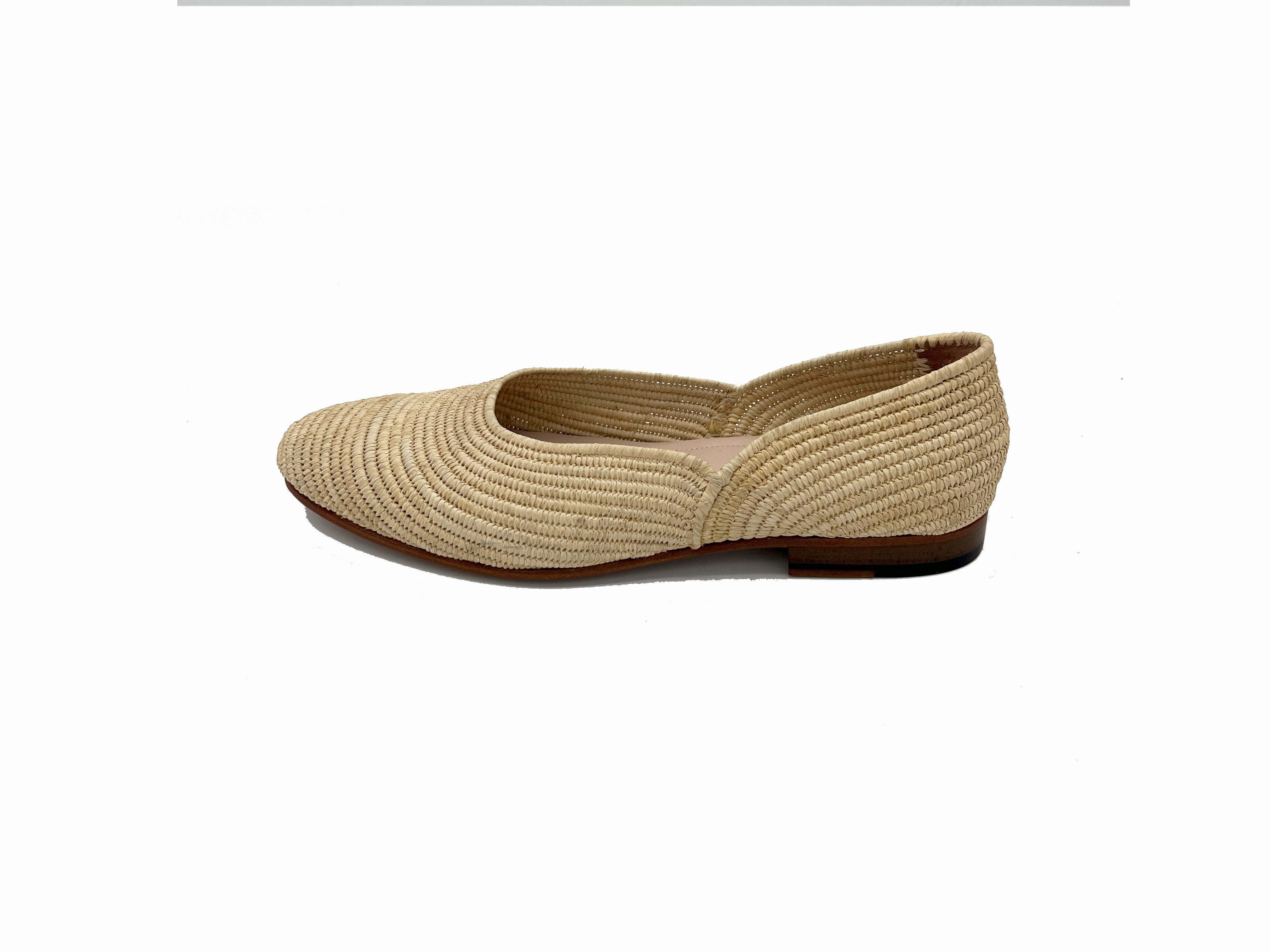 Contre-Allée Idoukan mocassin homme raphia naturel pointure 42
