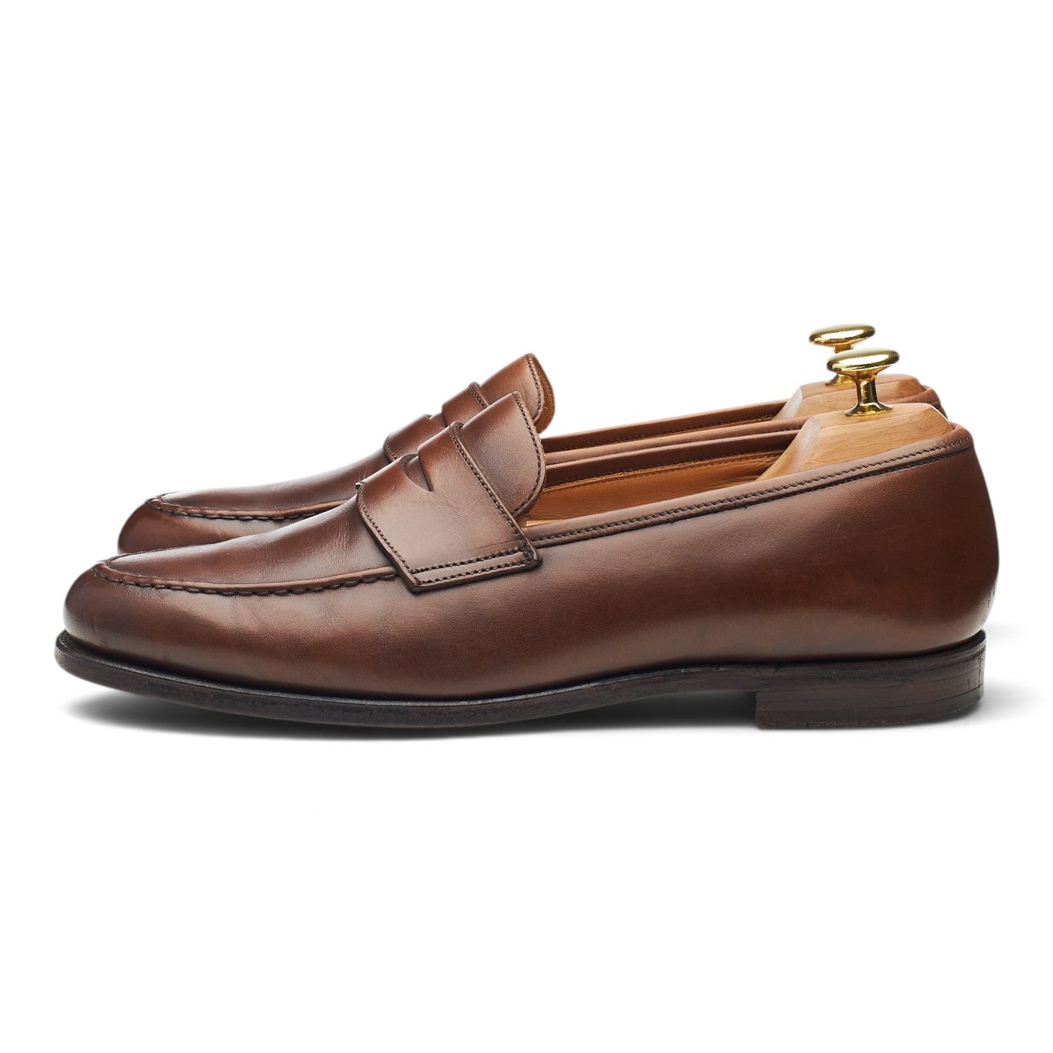 Crockett & Jones Boston mocassins cuir marron UK 8