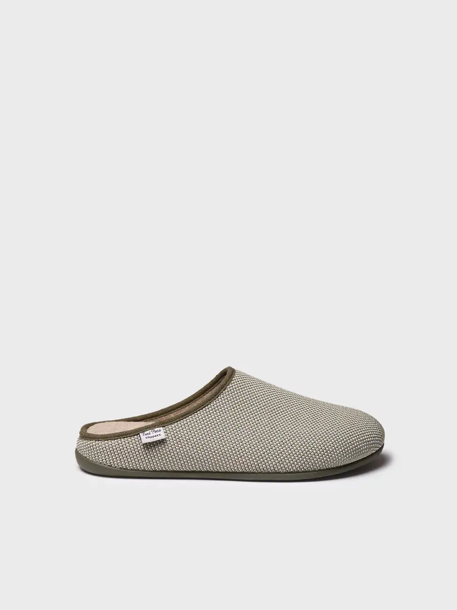 Toni Pons Nash-JO sabot pantoufle homme kaki vegan