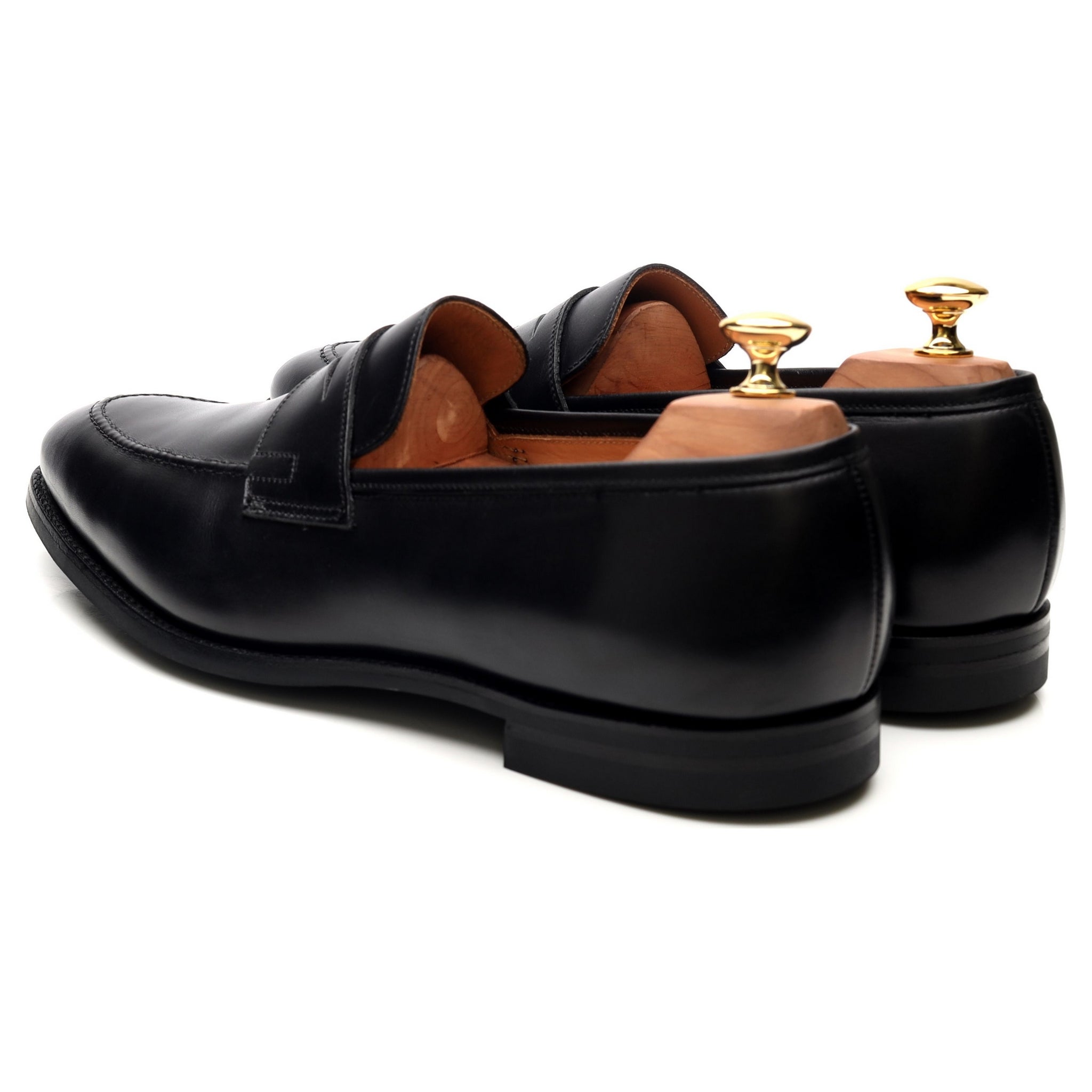 Crockett & Jones Sydney mocassins cuir noir UK 10