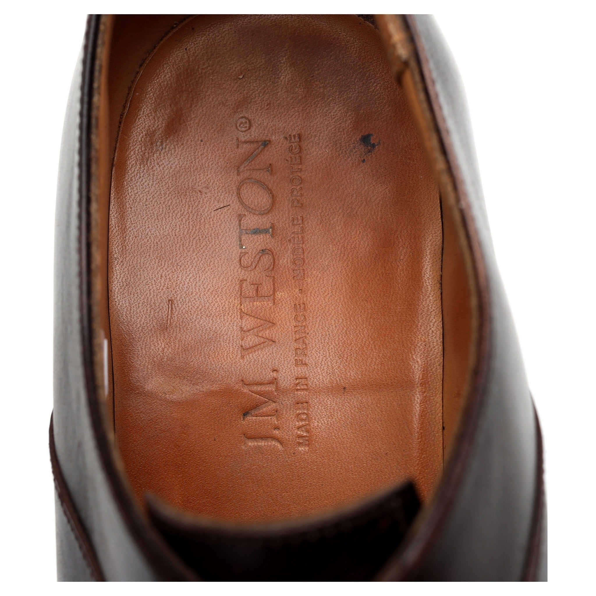 J.M. Weston 7 Oeillets richelieu marron 7,5 cuir