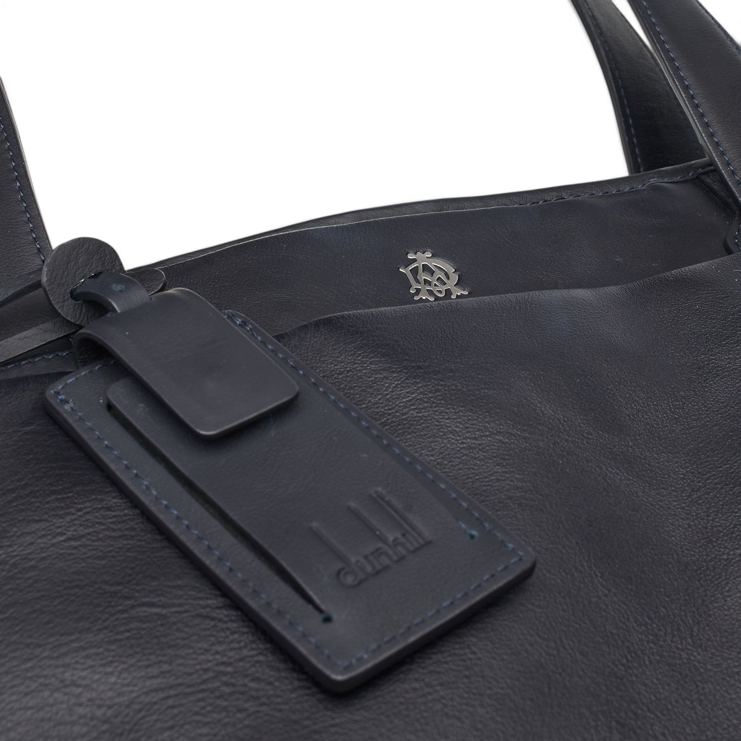 Dunhill Traveller Utility sac tote cuir bleu marine