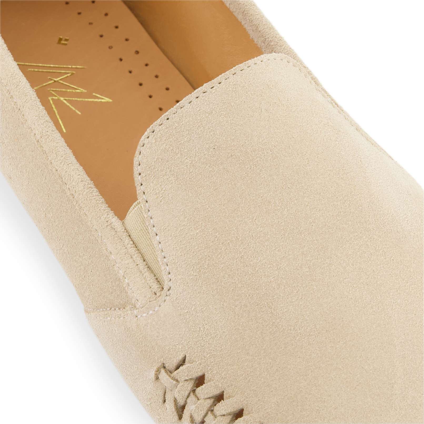 Rivieras Jazz espadrilles suède tressé écru