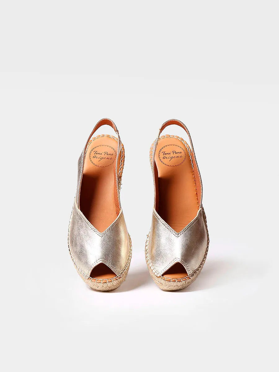 Toni Pons Bernia-P espadrille cuir lisse compensée 5 cm